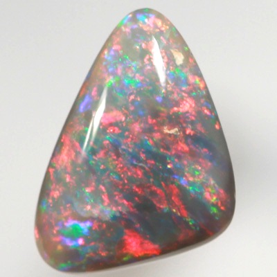 SOLID BLACK OPAL Sparkles of bright fire red always
